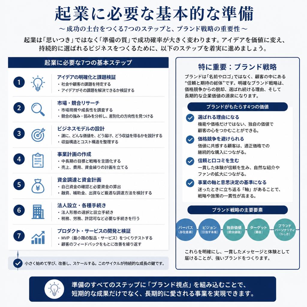 2. 起業準備のステップ
