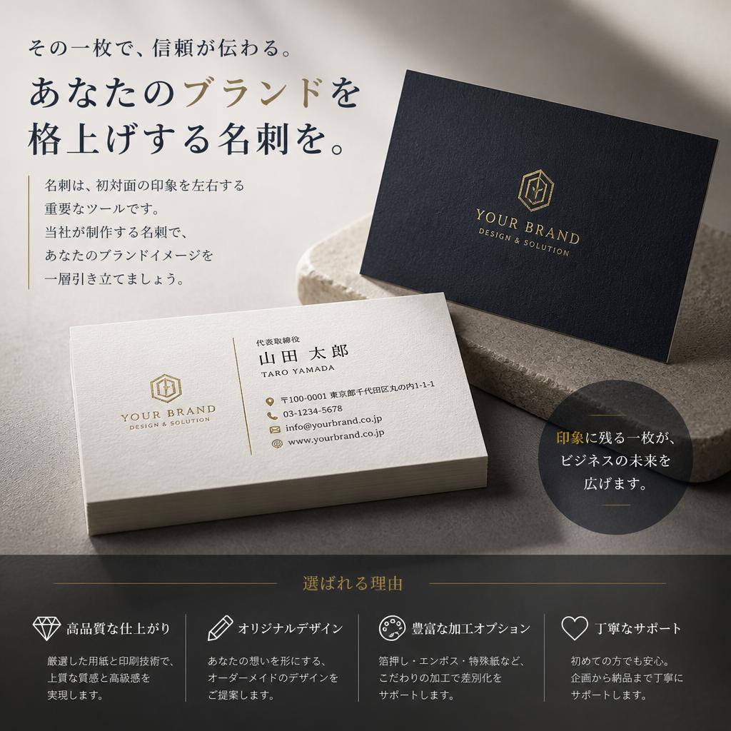 3. 名刺デザインで印象づける