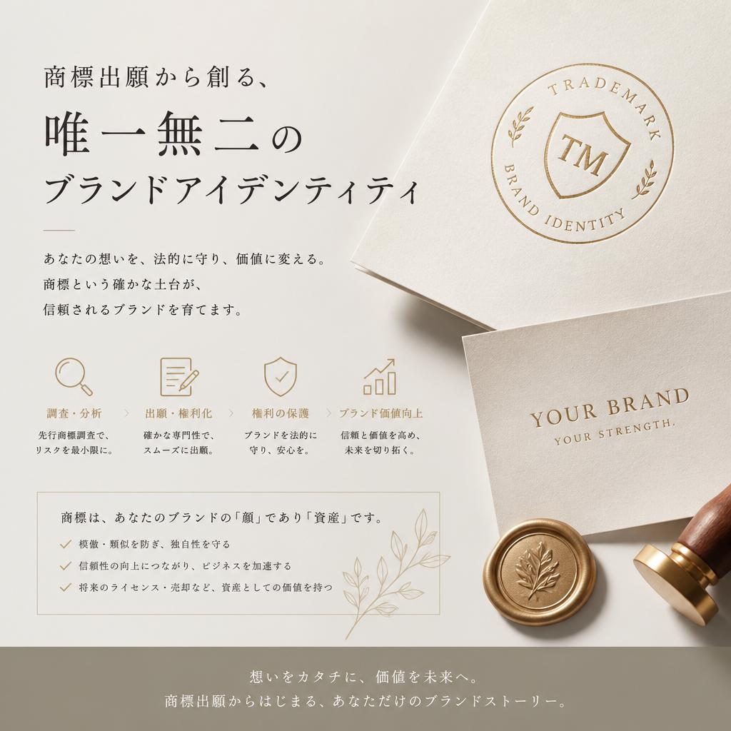 商標出願から創る、唯一無二のブランドアイデンティティ