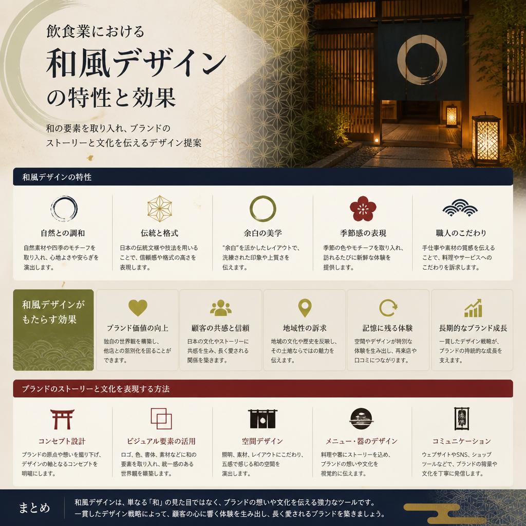 和風デザインによる差別化