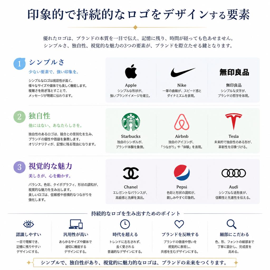 かっこいいロゴの特徴