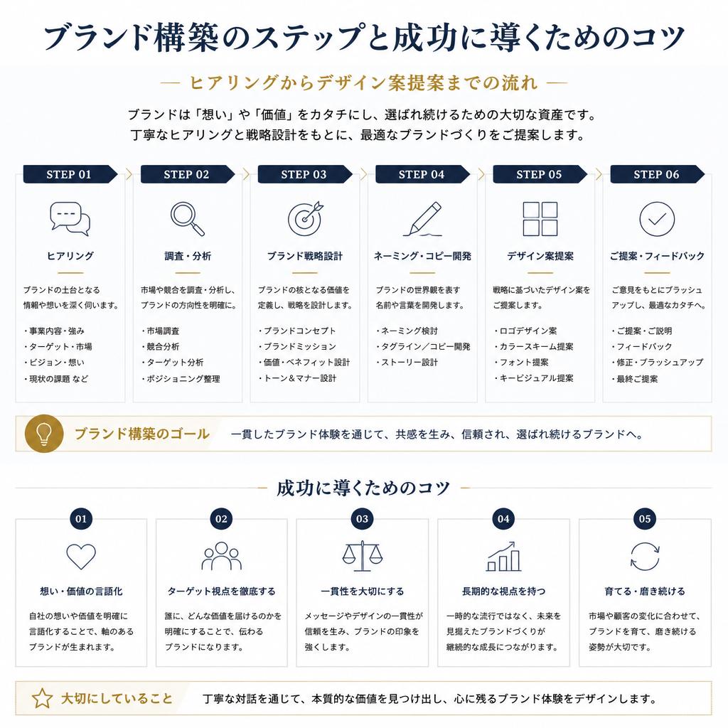 4. ブランド構築のプロセスとコツ
