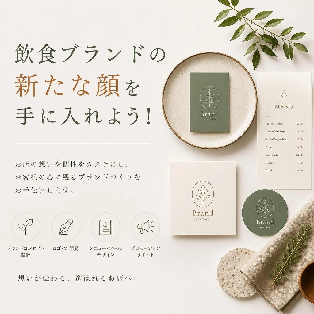 飲食ブランドの新たな顔を手に入れよう！