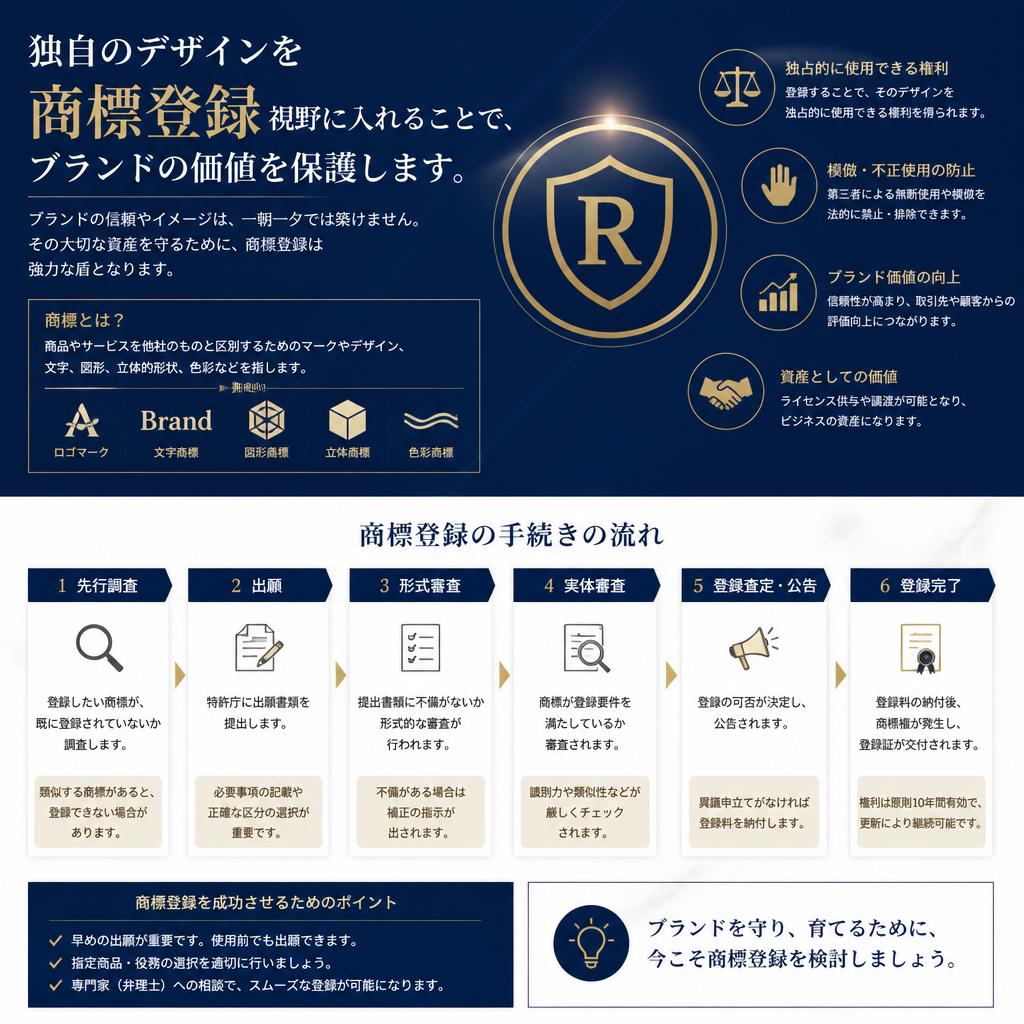商標登録でブランドを守る