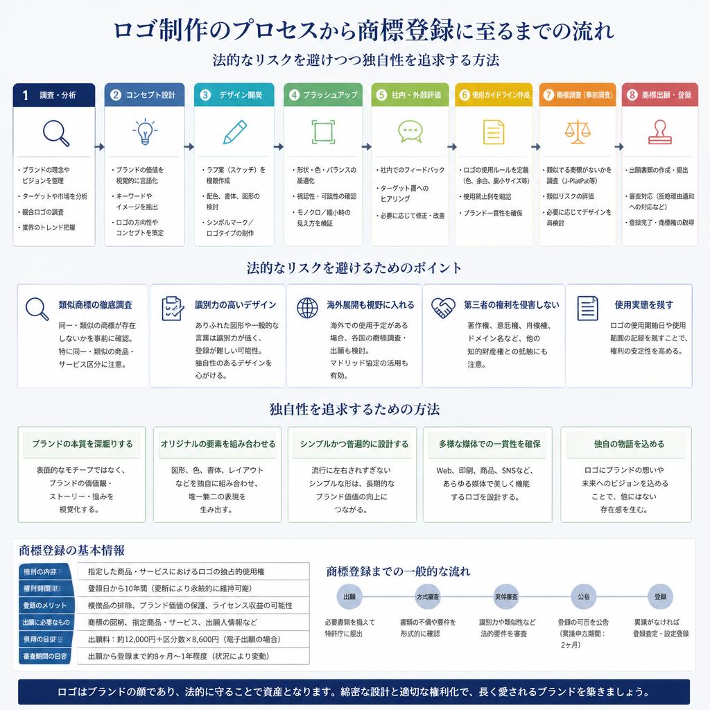 ロゴ制作と商標登録の流れ