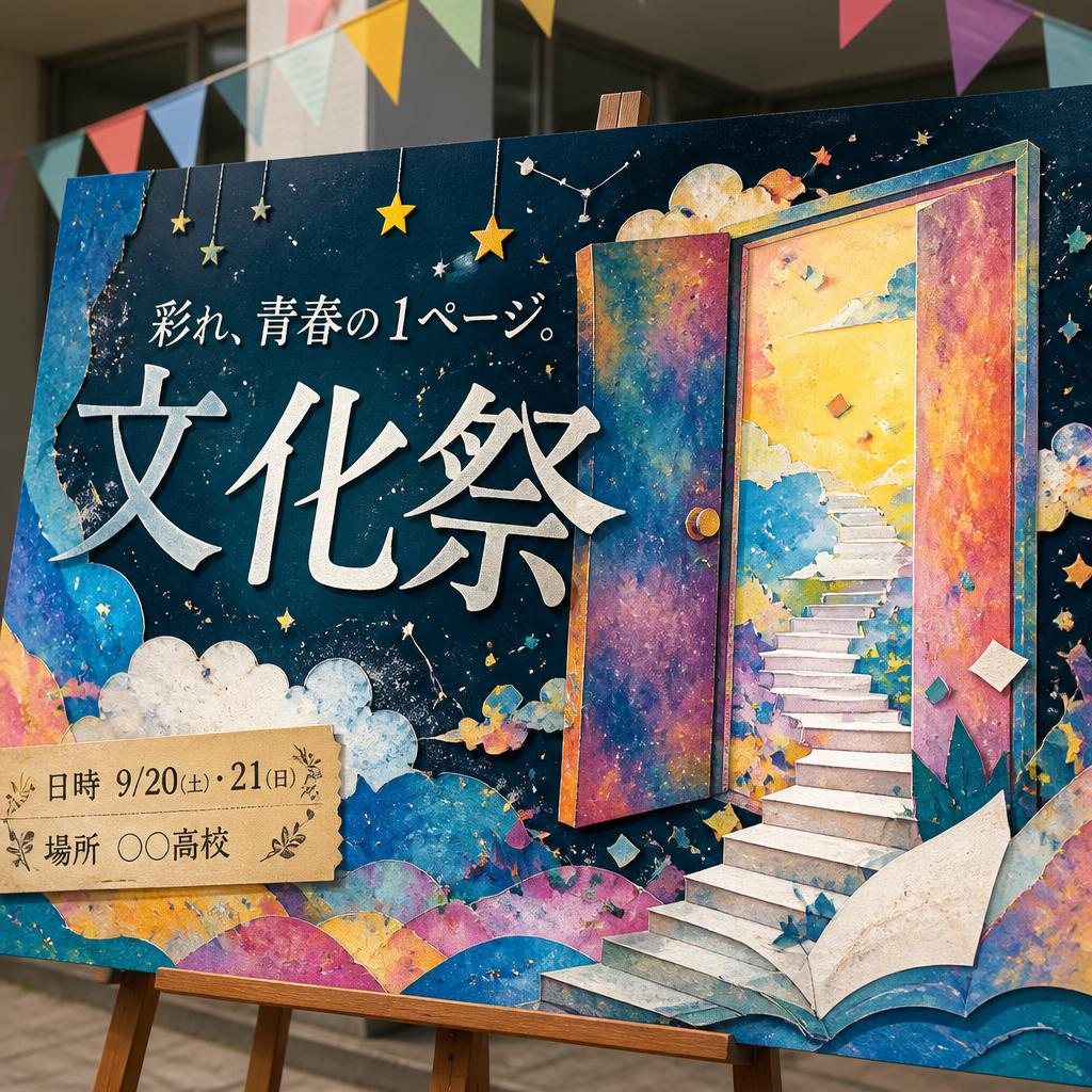 文化祭を彩る！独創的な看板デザインで思い出を刻む